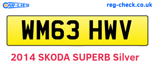 WM63HWV are the vehicle registration plates.