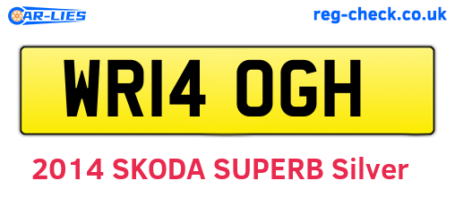 WR14OGH are the vehicle registration plates.