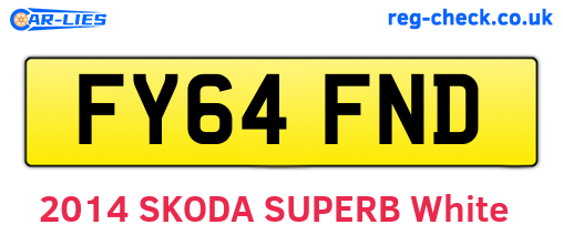 FY64FND are the vehicle registration plates.