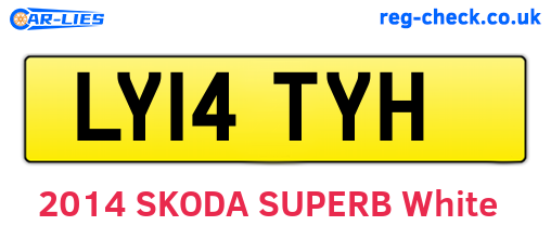 LY14TYH are the vehicle registration plates.
