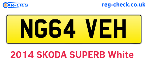 NG64VEH are the vehicle registration plates.