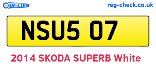 NSU507 are the vehicle registration plates.