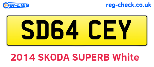 SD64CEY are the vehicle registration plates.