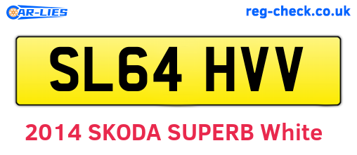 SL64HVV are the vehicle registration plates.