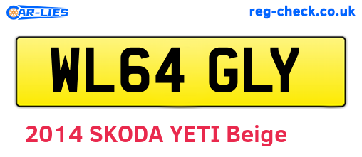 WL64GLY are the vehicle registration plates.