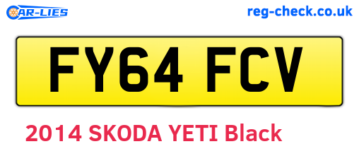 FY64FCV are the vehicle registration plates.