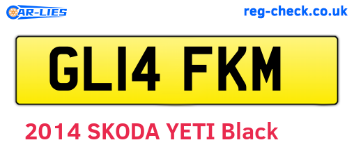 GL14FKM are the vehicle registration plates.
