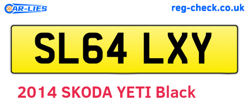 SL64LXY are the vehicle registration plates.