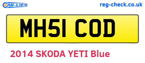 MH51COD are the vehicle registration plates.