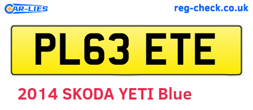 PL63ETE are the vehicle registration plates.