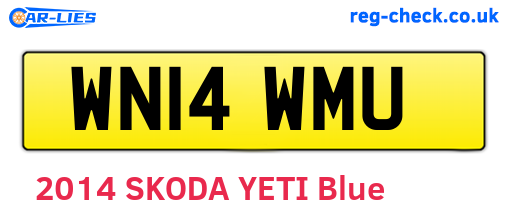 WN14WMU are the vehicle registration plates.