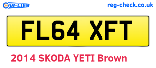 FL64XFT are the vehicle registration plates.