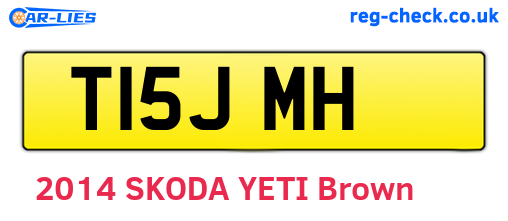 T15JMH are the vehicle registration plates.