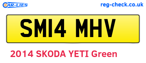 SM14MHV are the vehicle registration plates.