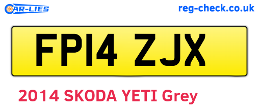 FP14ZJX are the vehicle registration plates.