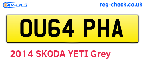 OU64PHA are the vehicle registration plates.