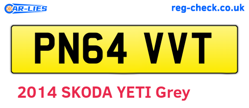 PN64VVT are the vehicle registration plates.