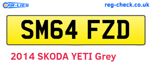 SM64FZD are the vehicle registration plates.