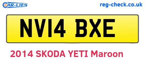 NV14BXE are the vehicle registration plates.