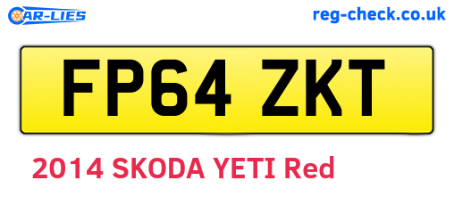 FP64ZKT are the vehicle registration plates.