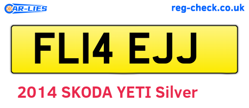 FL14EJJ are the vehicle registration plates.