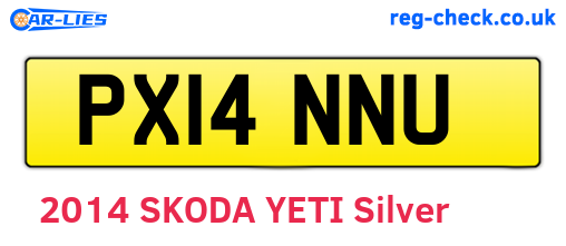 PX14NNU are the vehicle registration plates.