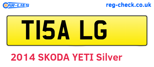 T15ALG are the vehicle registration plates.
