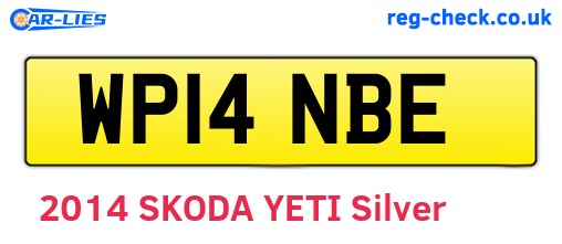 WP14NBE are the vehicle registration plates.