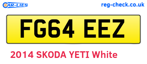 FG64EEZ are the vehicle registration plates.