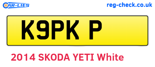 K9PKP are the vehicle registration plates.
