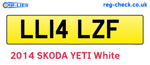 LL14LZF are the vehicle registration plates.