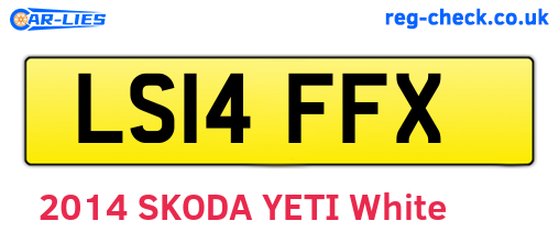 LS14FFX are the vehicle registration plates.