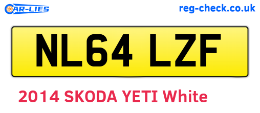 NL64LZF are the vehicle registration plates.