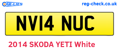NV14NUC are the vehicle registration plates.