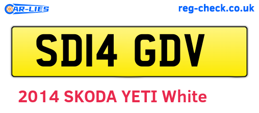 SD14GDV are the vehicle registration plates.
