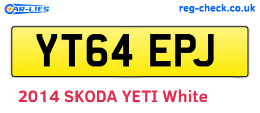 YT64EPJ are the vehicle registration plates.