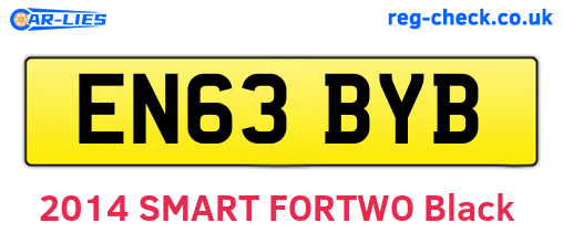 EN63BYB are the vehicle registration plates.