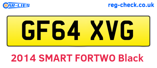 GF64XVG are the vehicle registration plates.