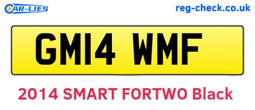 GM14WMF are the vehicle registration plates.