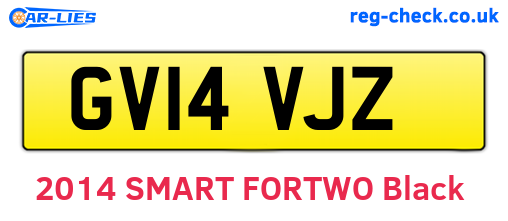 GV14VJZ are the vehicle registration plates.