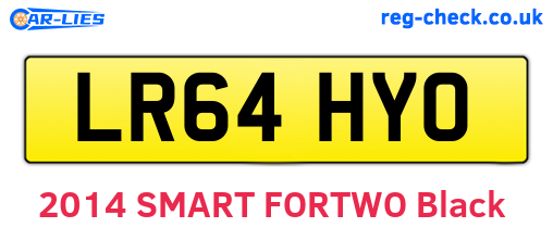 LR64HYO are the vehicle registration plates.