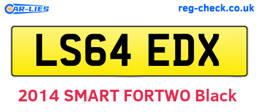 LS64EDX are the vehicle registration plates.