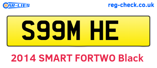 S99MHE are the vehicle registration plates.