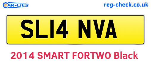 SL14NVA are the vehicle registration plates.