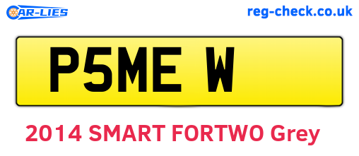 P5MEW are the vehicle registration plates.