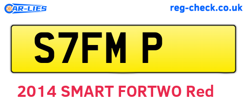 S7FMP are the vehicle registration plates.