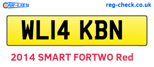 WL14KBN are the vehicle registration plates.