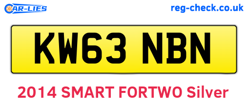 KW63NBN are the vehicle registration plates.