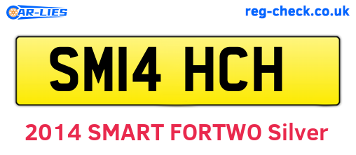 SM14HCH are the vehicle registration plates.