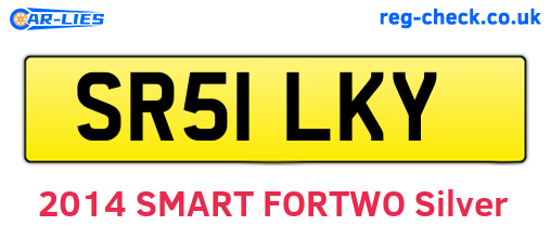 SR51LKY are the vehicle registration plates.